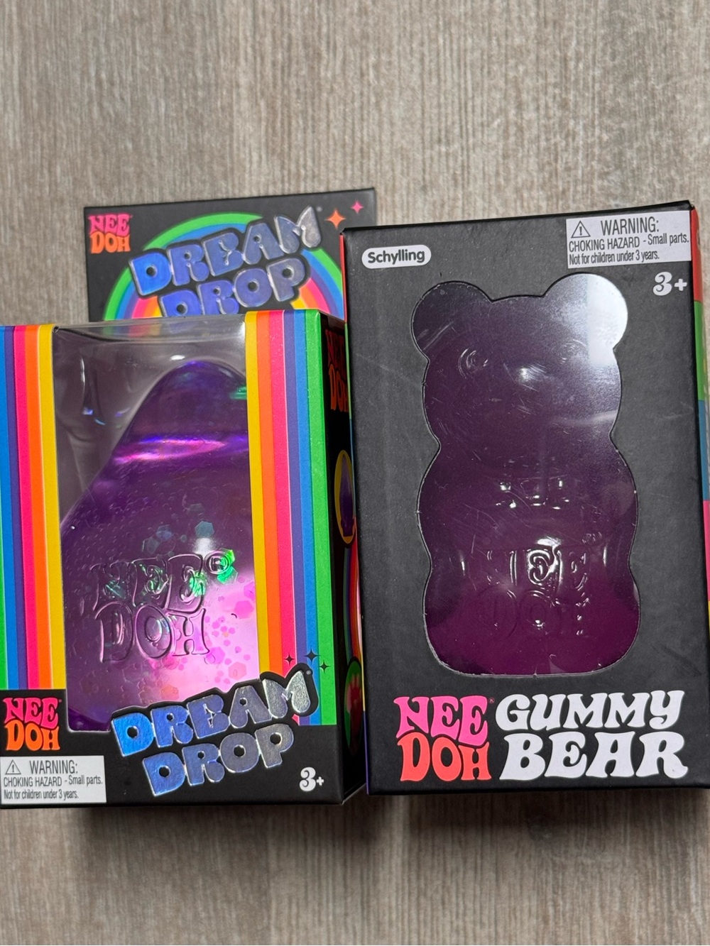 Purple NeeDoh Dream Drop & Gummy Bear 💜